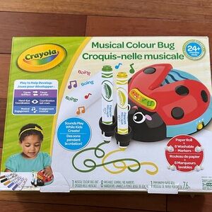 New Crayola Musical Colour Bug Toy - Red and Black